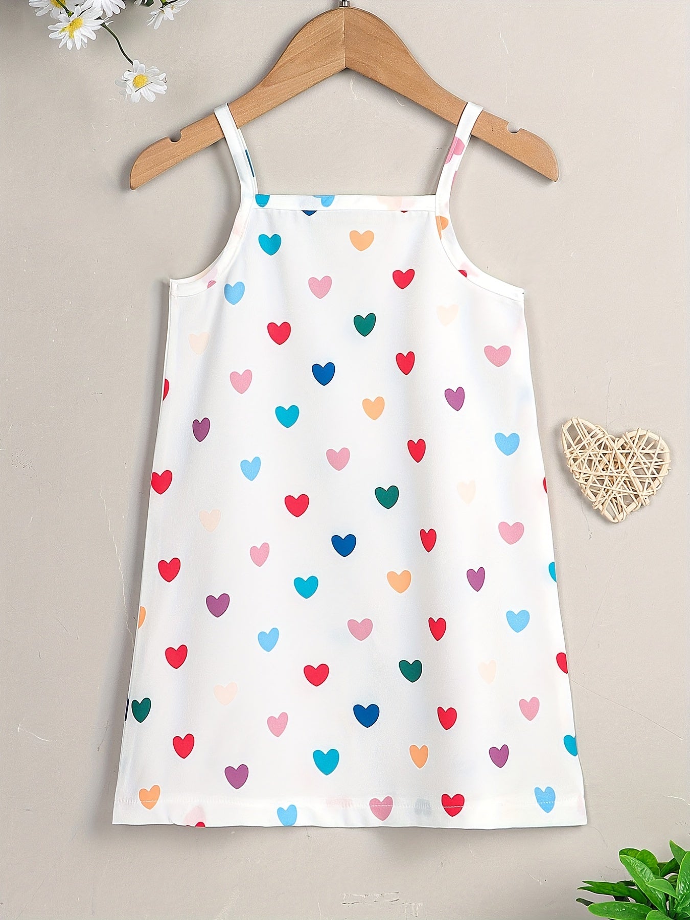 Girls Hearts Dots Cami Dress Kids Summer Outfit