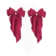 2pcs Princess Bow Long Streamer Hairpins Hair Accessories