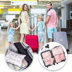7 Pcs Travel Luggage Bags Clothes Storage Portable Bags