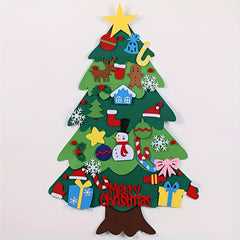 DIY Felt Christmas Tree Set With Ornaments - Xmas Craft Kit