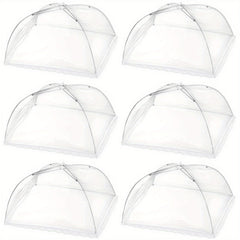 6 Pack Reusable Mesh Food Covers for Outdoor Parties BBQs Camping