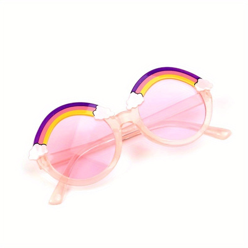 Y2K Rainbow Frame Sunglasses Sun Protection for Kids