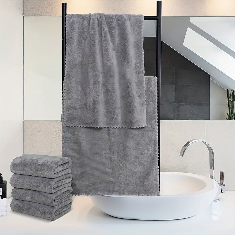 Quick Drying Coral Fleece Hand Towels - 34.8x74.93 cm