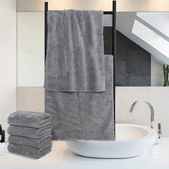 Quick Drying Coral Fleece Hand Towels - 34.8x74.93 cm