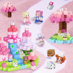 100pcs Magnetic Building Blocks Sakura World Set Magnetic Puzzle Sakura Tree Mag