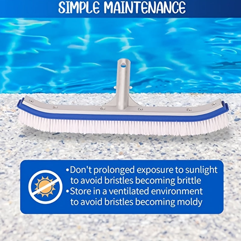 Heavy Duty Pool Brush with Nylon Bristles - Pool Wall Cleaner