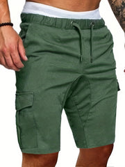 Men's Cotton Cargo Shorts for Summer Activities