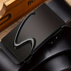 Men's Automatic Buckle PU Belt for Business Party Travel