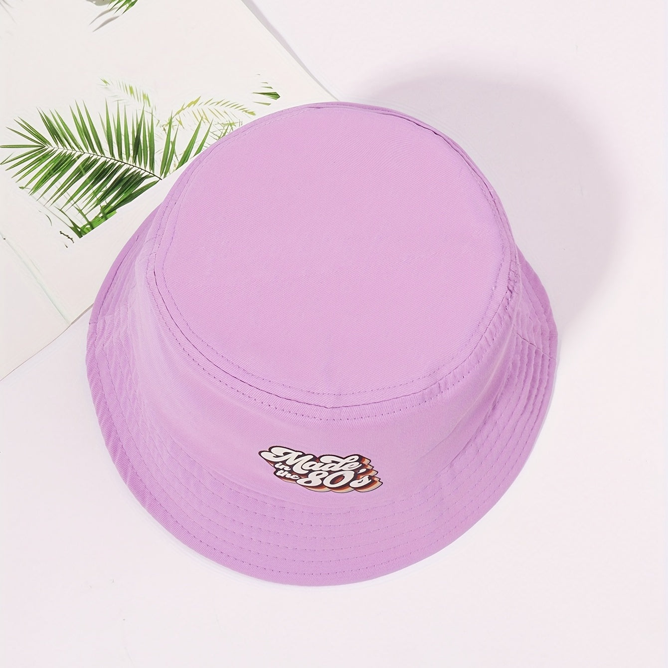 Purple Vintage Bucket Hat Fisherman Cap For Women Men
