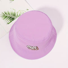 Purple Vintage Bucket Hat Fisherman Cap For Women Men