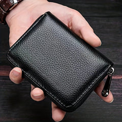 Men's Large Capacity Zipper Card Holder Wallet