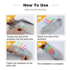 14 Pcs Silicone Lazy Shoelace Fixing Artifact for Sneakers