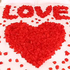 20pcs Silk Rose Petals for Wedding Scattering Table Center Decoration