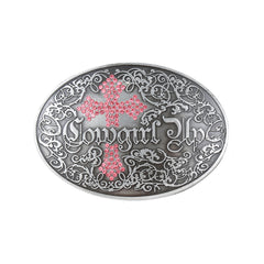 Cross Retro Pattern Belt Buckle Western Cowboy Belt Buckle Accessories