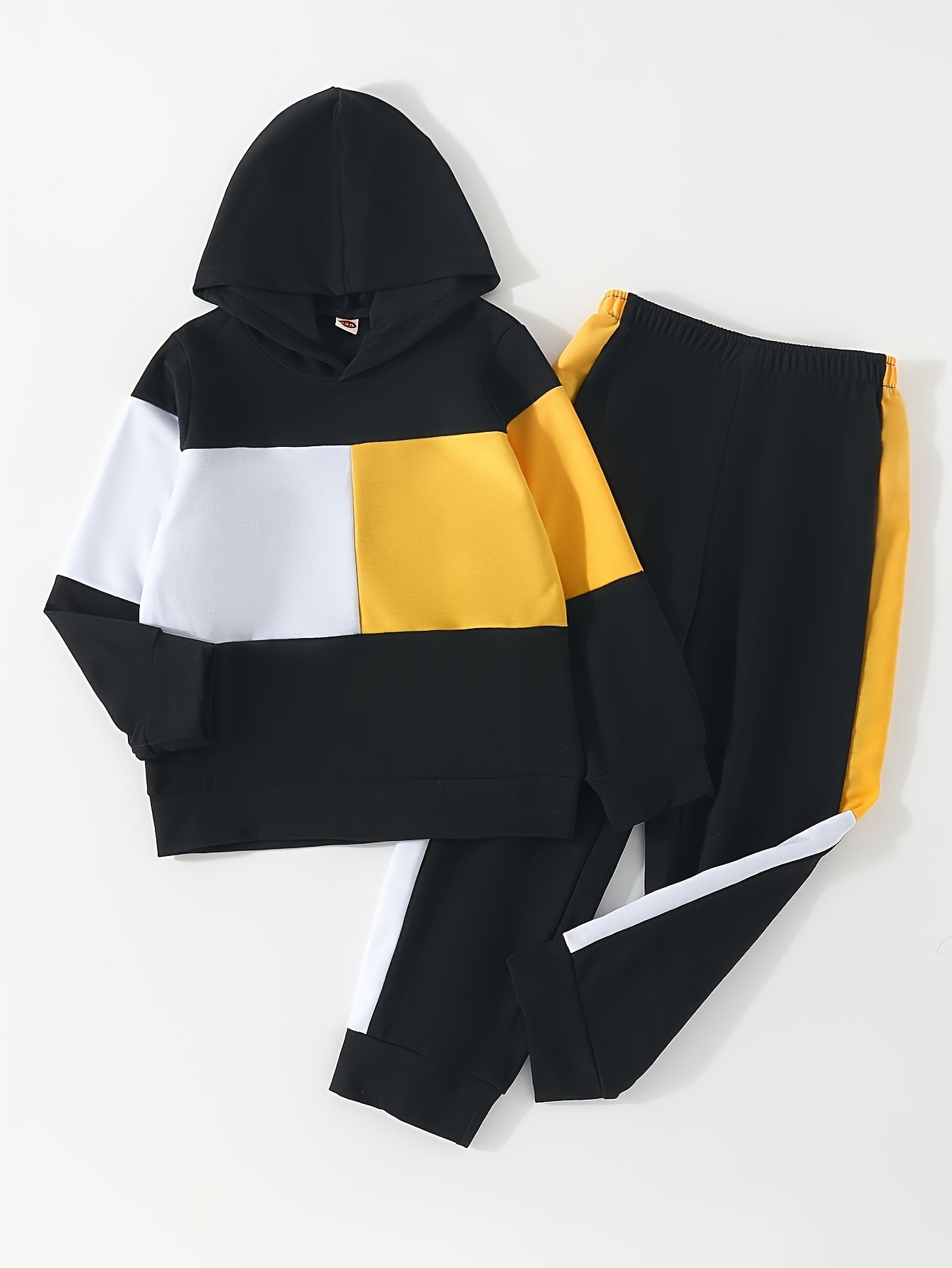 Boys Hooded Sweatshirt & Sweatpants Sports Suit