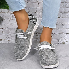 Women's Casual Canvas Shoes Lightweight Lace Up Sneakers