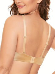 Rhinestone Padded Underwire Push Up T Shirt Bra