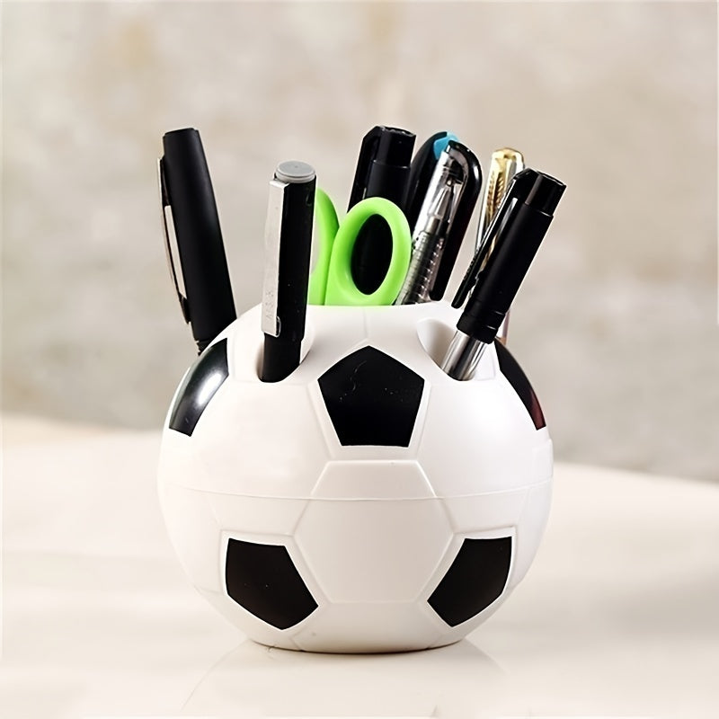 Soccer Shape Pen Pencil Holder Desktop Rack Home Decoration
