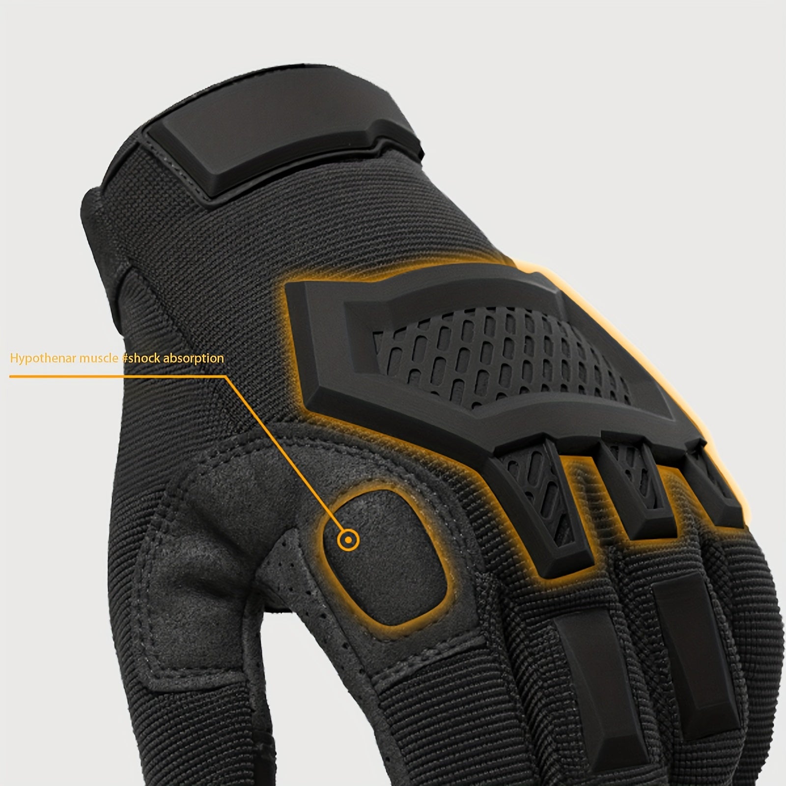 Men's Outdoor Training Touch Screen Vibration Absorption Gloves