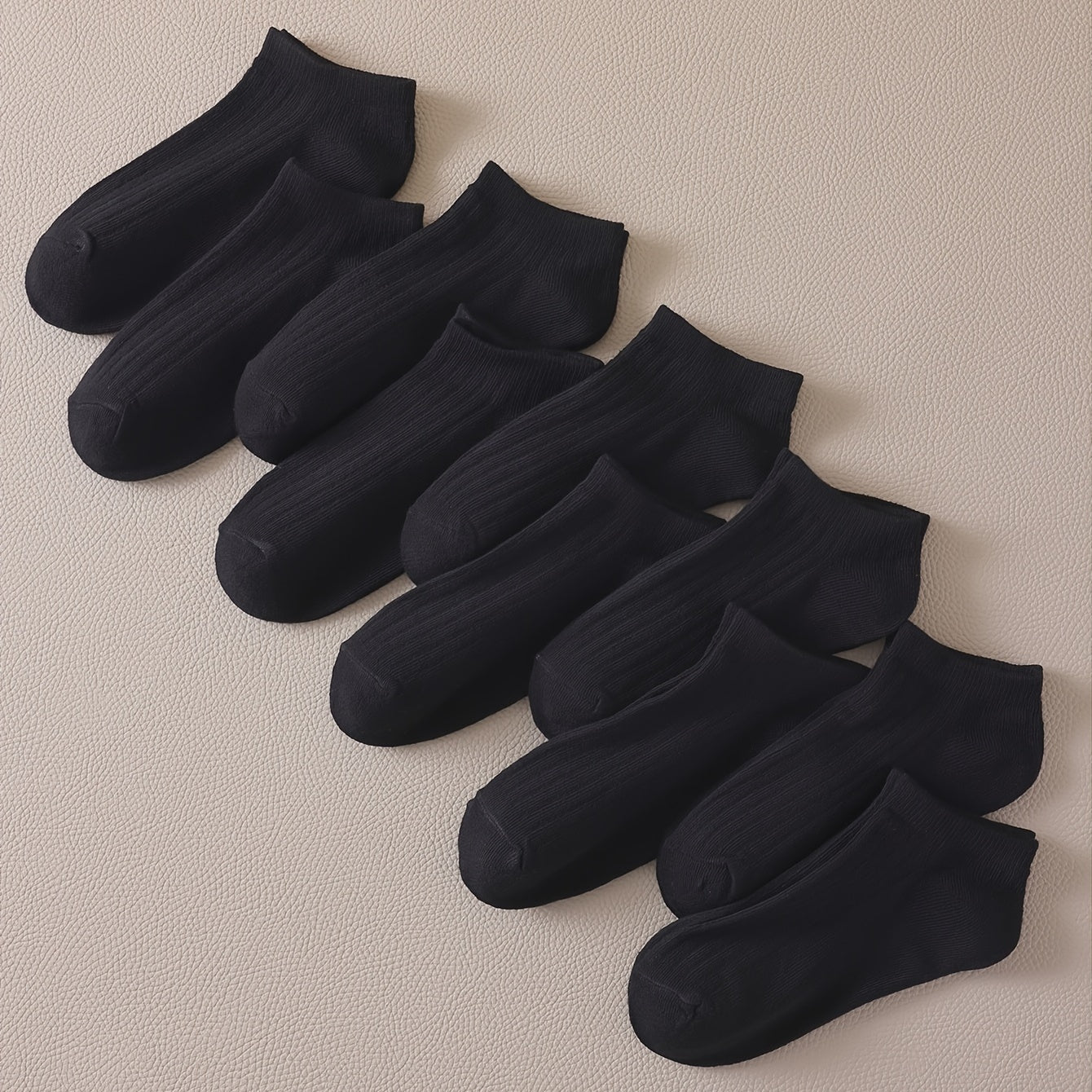 10 Pairs Solid Low Cut Ankle Socks Women's Stockings