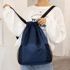 Drawstring Bag Sports Leisure Backpack Oxford Cloth Large Travel Student