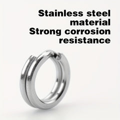 6pcs Big Game Terminal Tackle Ring Stainless Steel Open Split Ring