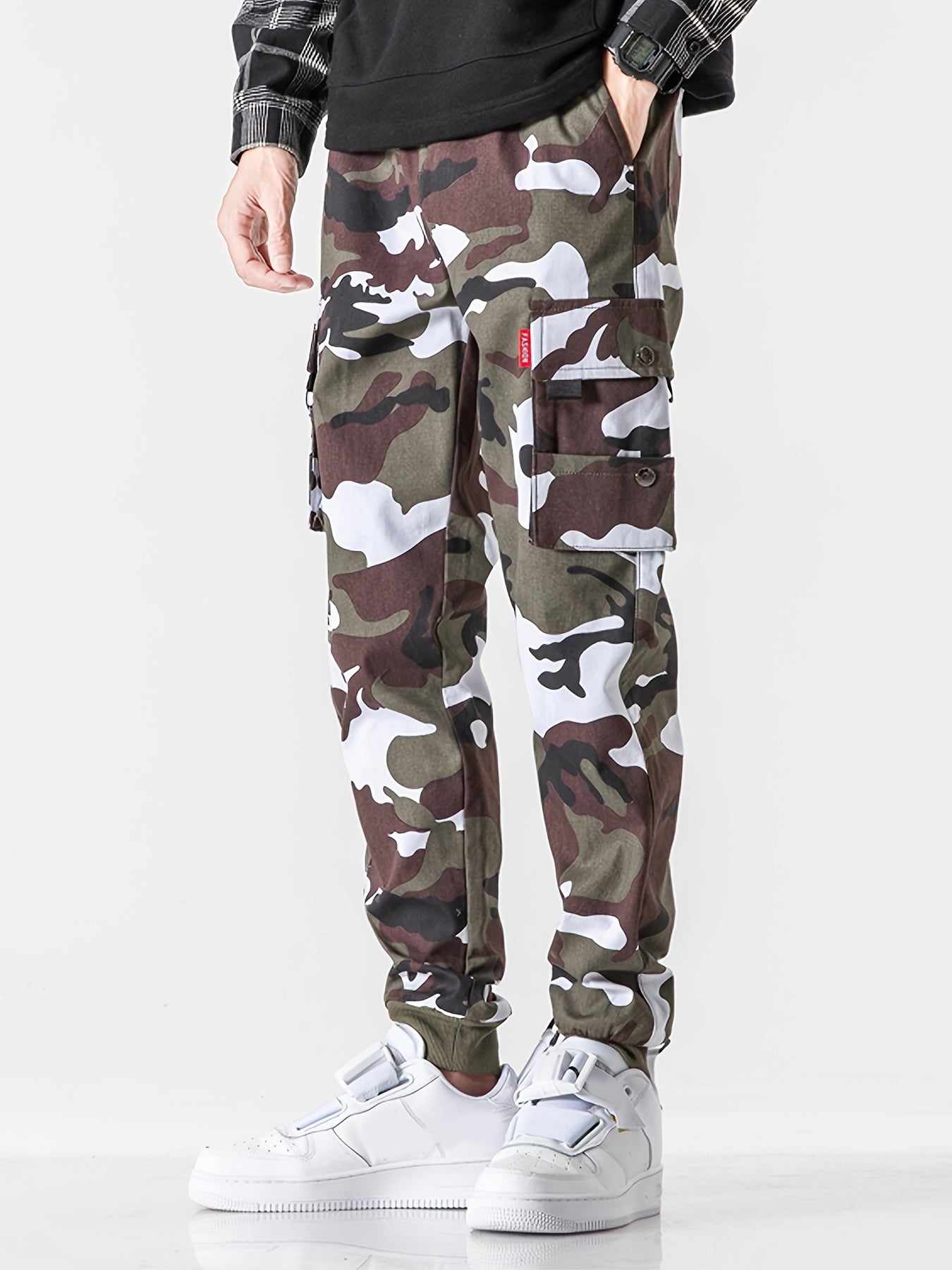 Camouflage Cargo Pants Men Street Style Cotton Pants With Pocket