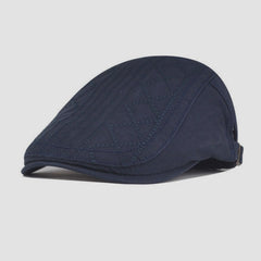 Men's Embroidered Cotton Beret Hat