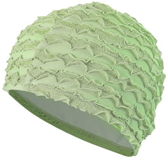 Large Size Double Layer Swimming Cap for Long Hair - Solid