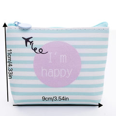 Girls Coin Purse Mini Zipper Wallet Earphone Data Cable Storage Bag