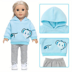 Soft Cartoon Doll Clothes Set for 16 18Inch Reborn Dolls Dress Up