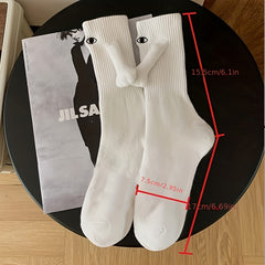 Men's Unisex Holding Hands Crew Socks Novelty Comfy Casual Style Winter & Autumn