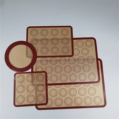5pc Silicone Baking Mat Set Oven Kneading Pad Air Frying Pan Mat