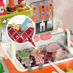 Smoky Sizzle Master Wagon Toy BBQ with Lights & Smoke