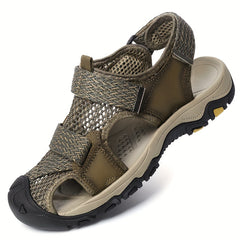 Men's Lightweight Non Slip Hook And Loop Sandals Quick Drying