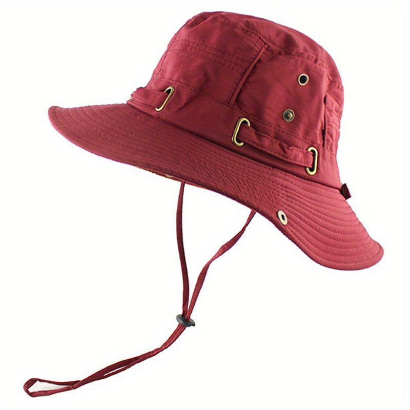 Solid Fisherman Hat For Men Outdoor Travel Sun Hat