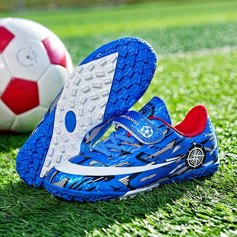 Kids TF Cleats Lightweight Non-slip Football Shoes