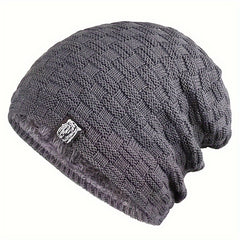 Winter Slouchy Hat Beanie Men Women Velvet Lining Thermal Outdoor