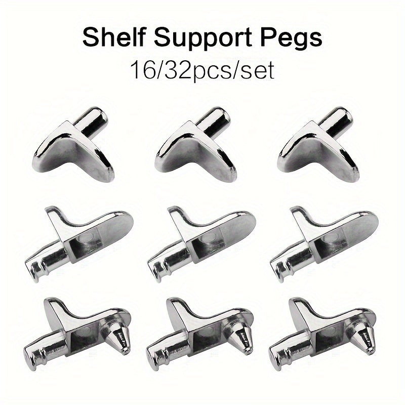 32pcs Cabinet Shelf Pegs Kitchen Clips Bracket Support Pegs