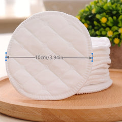12pc Reusable Cotton Breast Pads, Anti-Overflow, Washable & Thicken