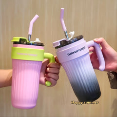 860ml Stainless Steel Insulation Water Cup with Handle