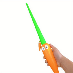 1pc 3D Carrot Telescopic Sword Creative Telescopic Carrot Toy