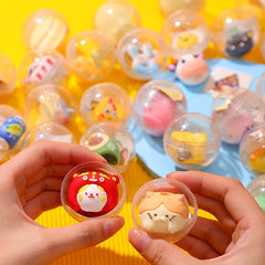 Round Transparent Starry Sky Ball Twist Egg Toy Pen Cover Small Gift for Kids
