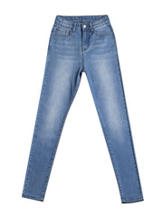 High Rise Skinny Jeans, Button Fly, High Stretch