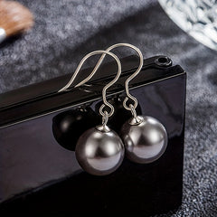 10pcs S925 Silver Faux Pearl Ear Hook Set For Girls