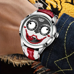 LIGE Fun Boys Watch Classic Clown No Pointer Student Quartz Watch Men
