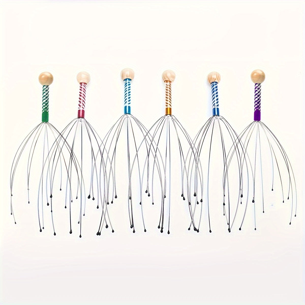 Octopus Head Massager Manual Scalp Massager, Random