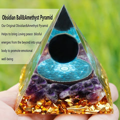 Natural Crystal Pyramid Healing Energy Reiki Chakra Meditation Stone