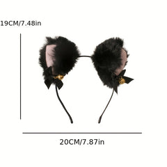 Halloween Cat Ears Cosplay Costume Bow Tie Headband