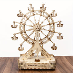3D Wooden Ferris Wheel Puzzle Model